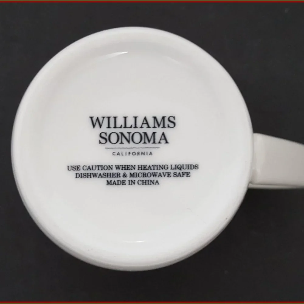 NEW Williams Sonoma Woodland Berry Pinecone Mug 14 OZ Porcelain